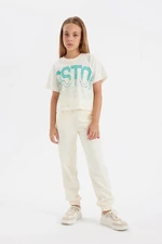 DEFACTO Girls Printed Jogger School Sweatpants