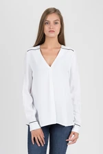 Tommy Hilfiger Blúzka - HERMOSA BLOUSE LS biela