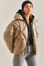 Bianco Lucci Women's Judge Collar Oversize Puffer Coat