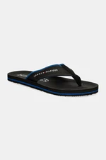 Žabky Tommy Hilfiger COMFORT HILFIGER BEACH SANDAL pánské, černá barva, FM0FM05235