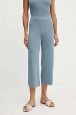 Kalhoty Max Mara Leisure dámské, jednoduché, high waist, 2426336017600