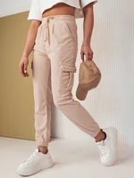 FLAYON Women's Sweatpants Beige Dstreet