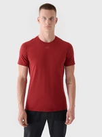 Pánske rýchloschnúce tréningové regular tričko - červené