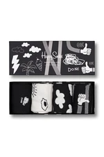 Ponožky Happy Socks Black And White (4-Pack) dámské