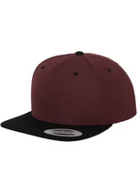 Classic Snapback 2-Tone Maroon/Blk