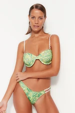 Trendyol Floral Patterned Underwire Bikini Top