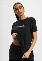 DEF Handwriting Definitely embroidered t-shirt black