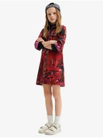 Red Girls' Shirt Dress Desigual Alonso - Girls