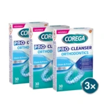 COREGA čisticí tablety Pro Cleanser Orthodontics 3 x 30 tablet