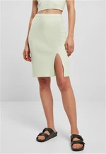 Women's ribbed skirt light mint