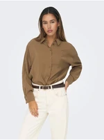 Brown Ladies Shirt ONLY Iris - Ladies