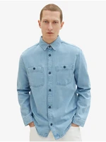 Light blue Mens Denim Outerwear Tom Tailor - Men