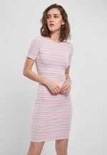 Women's Stretch Stripe Dress Pink/Ocean Blue