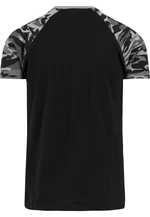 Raglan contrasting t-shirt blk/dark rhinestone