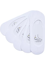 Invisible Socks 5-Pack White