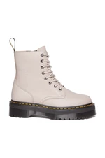 Kožené workery Dr. Martens Jadon III dámské, béžová barva, na platformě, DM31159348