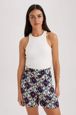 DEFACTO Paperbag Fit Viscose Paperbag Waist Short