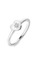 Hot Diamonds Romantický stříbrný prsten s diamantem Most Loved DR241 59 mm