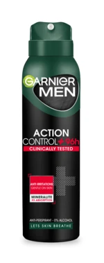 GARNIER Men Action Control + Clinical Antiperspirant ve spreji s ochranou až na 96 hodin 150 ml