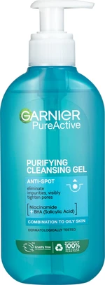 GARNIER Pure Čistící gel proti nedokonalostem a rozšířeným pórům 200 ml