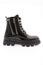 DGN 254-22k Women's Lace-Up Boots with Zipper in the Side.