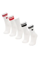 DEFACTO Women's 5-Pack Cotton Long Socks