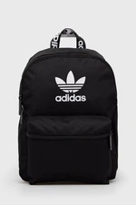 Batoh adidas Originals dámský, černá barva, malý, s potiskem, H37065-BLK/WHT