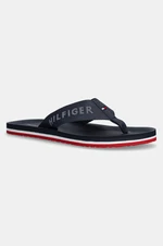 Žabky Tommy Hilfiger COMFORT HILFIGER BEACH SANDAL pánské, tmavomodrá barva, FM0FM05341