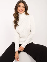 Ecru women's turtleneck