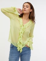 Orsay Light Green Women's Ruffle Blouse - Women