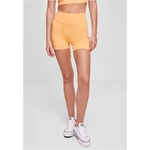 Women's Recycled High Waist Cycle Hot Pants paleorange