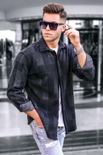 Madmext Anthracite Check Lumberjack Men's Shirt 4667