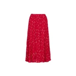 Michael Kors Skirt - SIGNTR LOGO PLTED SKT red