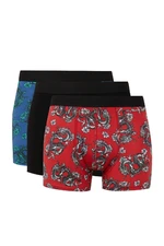 DEFACTO Animal Printed 3-Pack Boxer