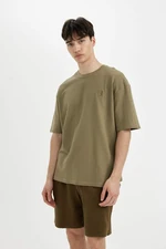 DEFACTO Oversize Fit Crew Neck Printed T-Shirt