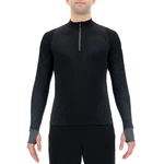 Men's UYN Running Exceleration Shirt LS Zip Up Black