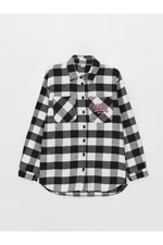 LC Waikiki Plaid Long Sleeve Girl's Shirt Jacket