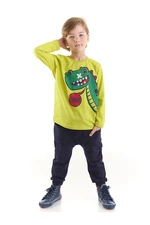 Denokids Rawr Dinosaur Boys T-shirt Trousers Set