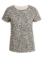 Beige T-shirt with animal pattern ORSAY - Women