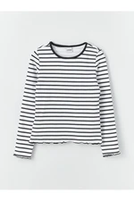 LC Waikiki Crew Neck Striped Long Sleeve Girl's T-Shirt