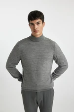 DEFACTO Slim Fit Slim Fit Half Turtleneck Basic Plain Knitwear Sweater