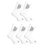 5PACK Styx high white socks