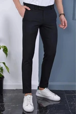 189762 Dewberry Slim Fit Mens Trousers-BLACK