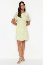 Trendyol Yellow Sleeve Detailed Mini Woven Woven Dress