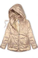 Jacke mit Kapuze Champagne Gold