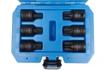 Zástrčné hlavice úderové TORX 1/2", T55-T100, sada 6 kusů - QUATROS QS50067