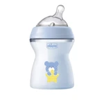 Chicco Láhev kojenecká Natural Feeling, chlapec, 2m+, 250 ml