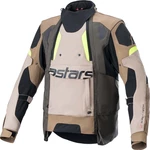 Alpinestars Halo Drystar Jacket Dark Khaki/Sand Yellow Fluo 4XL Kurtka tekstylna
