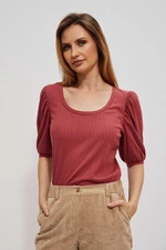 Blouse with puff sleeves