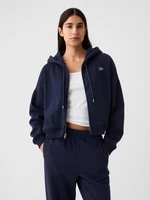Navy blue women's zip-up hoodie GAP